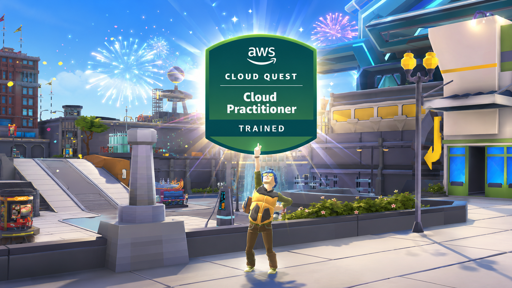 Earning an official AWS badge in Cloud Quest